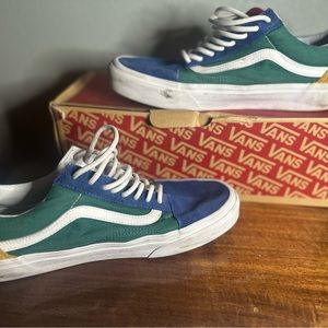 Vans Old Skool Mens 9.5 Yacht Club Shoe Sneaker Colorblock Suede